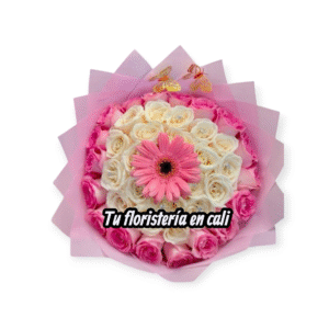 Bouquet en rosas fuscias 05