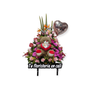Arreglo grande con peluche