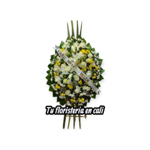 Ramo fúnebre con amarillo #12