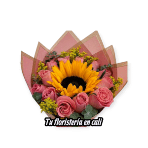 Bouquet en rosas fuscias #17