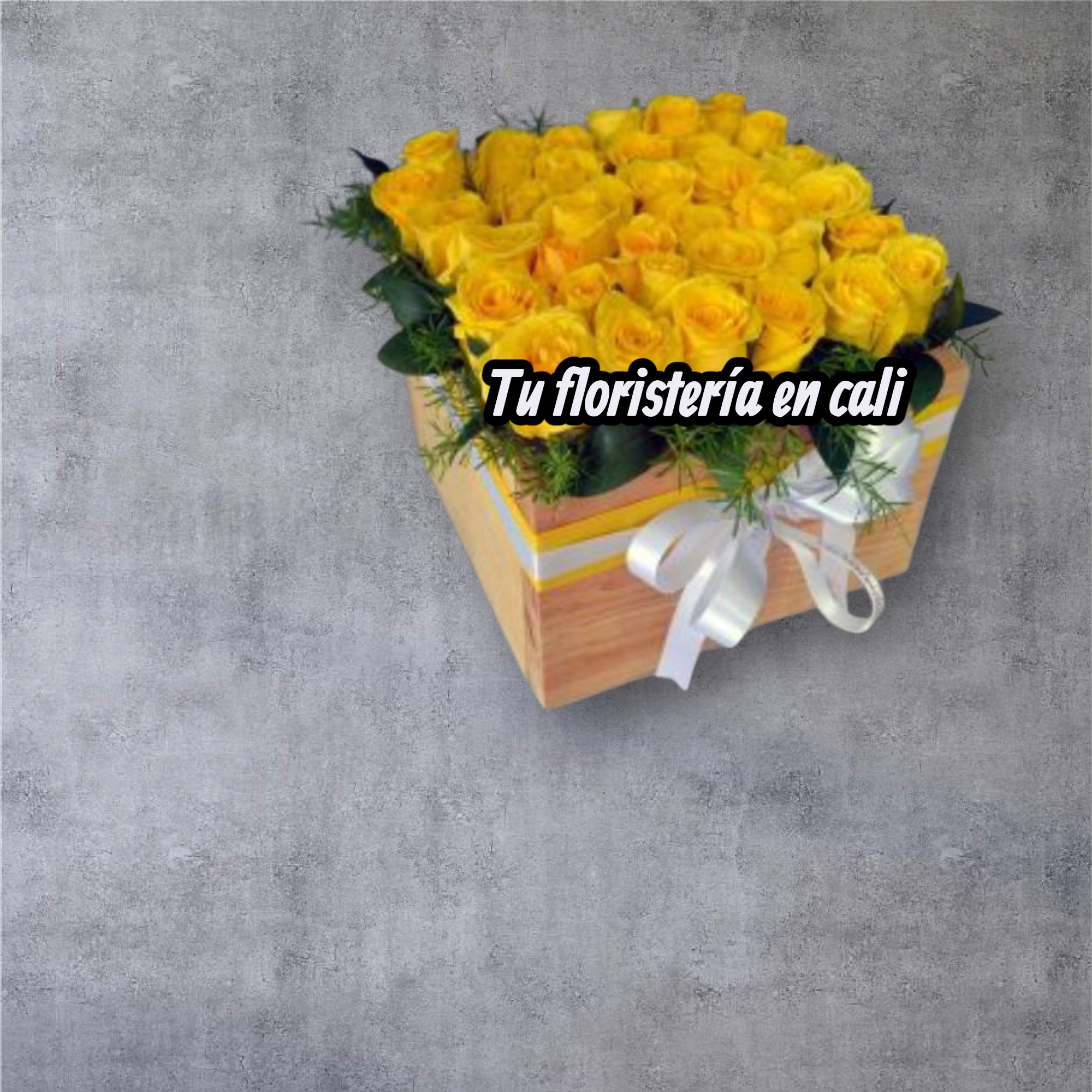 Ramo tapizado en rosas amarillas