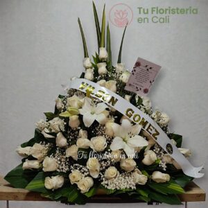 Abanico rosas y lirios 02