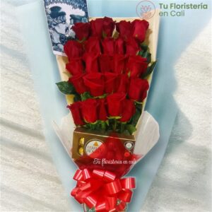 Bouquet cascada en rosa 13