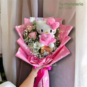 Bouquet y peluche 21